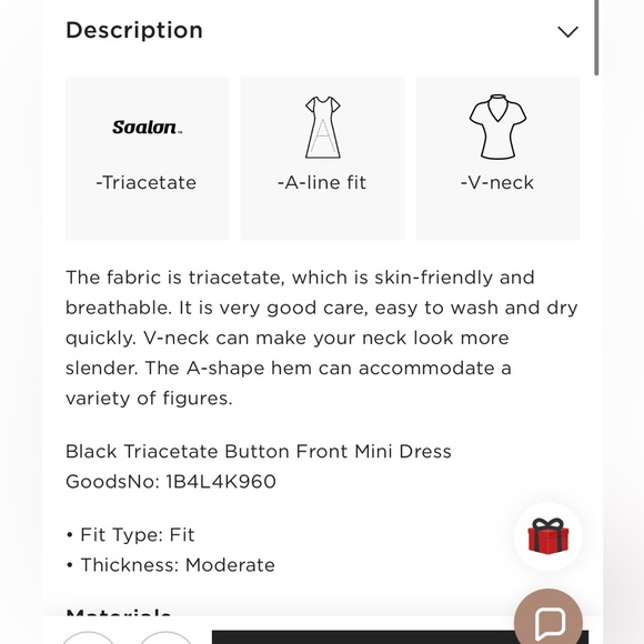 Goelia 1995 Black Triacetate Button Front Mini Dress - Picture 10 of 16